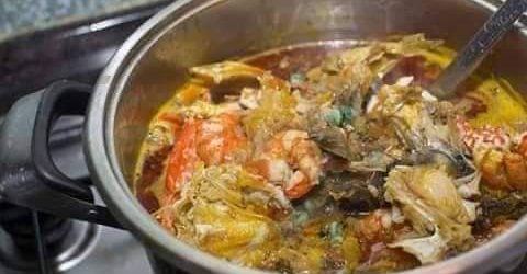 Okro Soup with Seafoods
